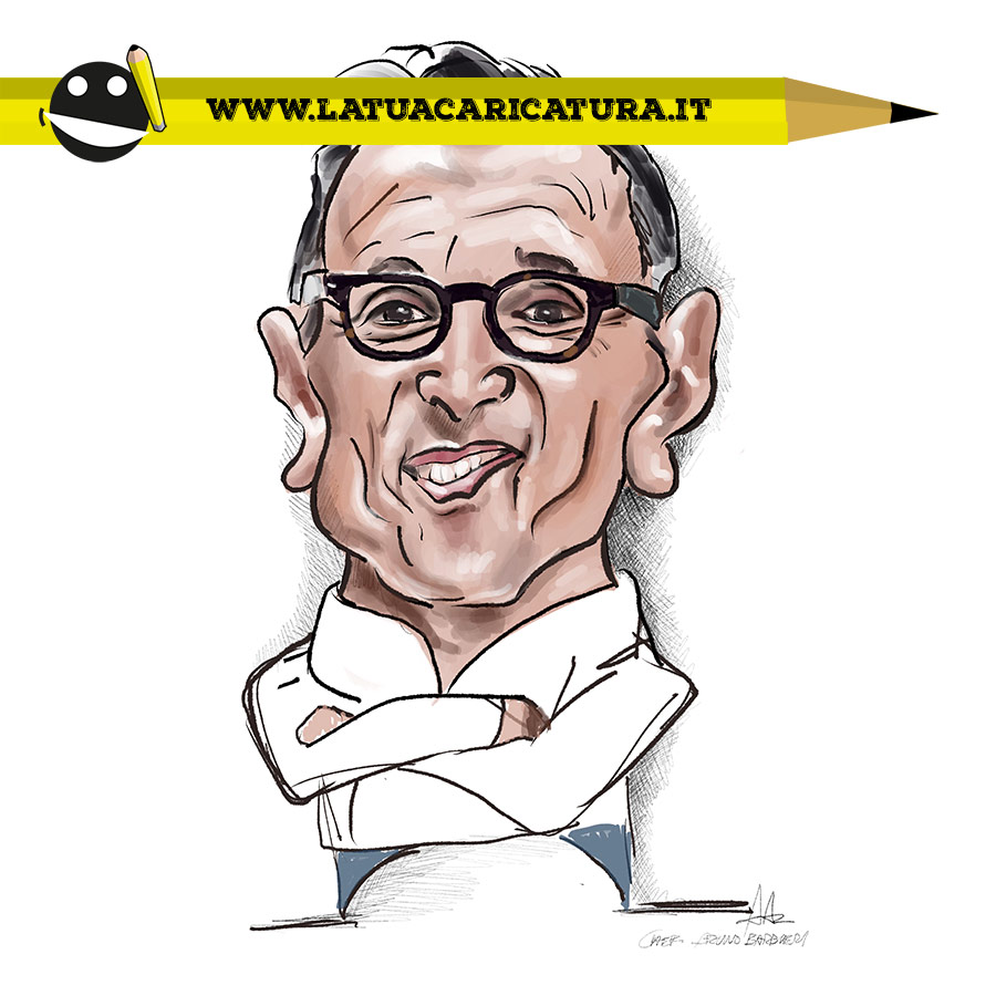 Caricatura di Bruno Barbieri - www.latuacaricatura.it