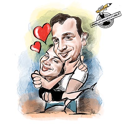 Caricatura San Valentino - www.latuacaricatura.it