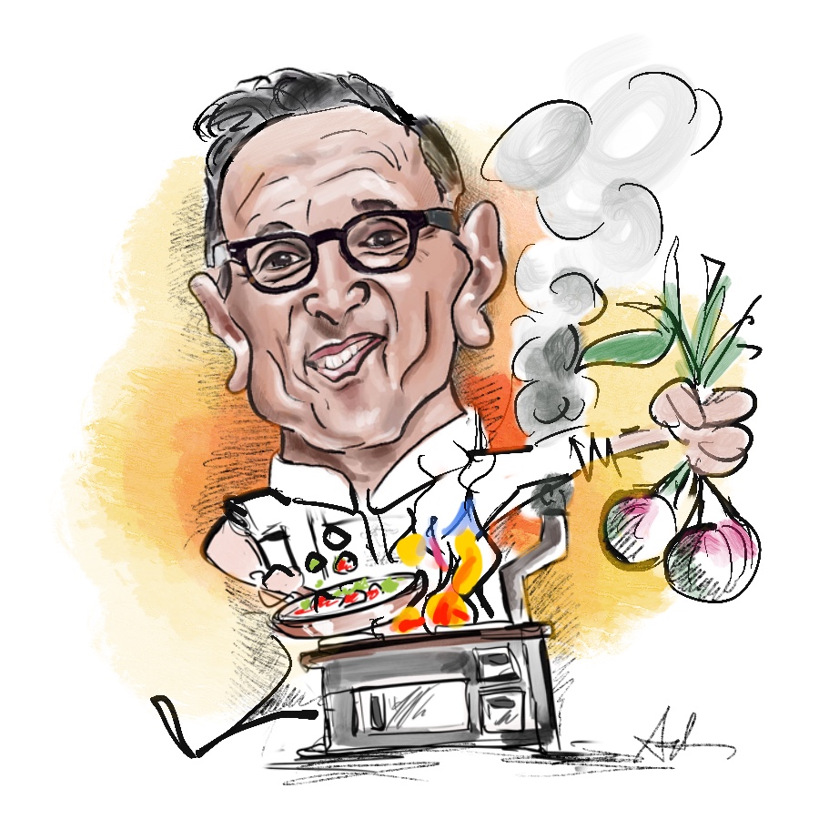 Come fare la caricatura di uno chef - Bruno Barbieri