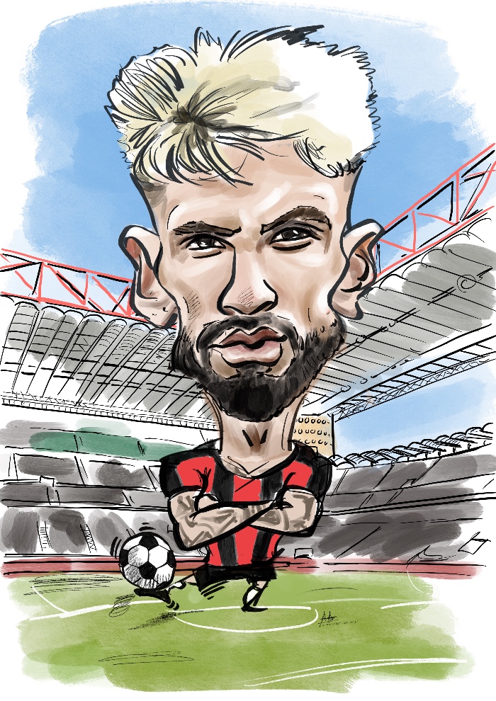 Come fare la caricatura di un calciatore - www.latuacaricatura.it