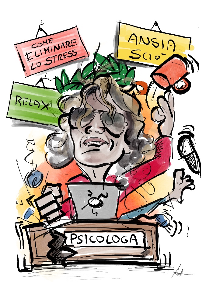 Caricature laurea psicologia - www.latuacaricatura.it