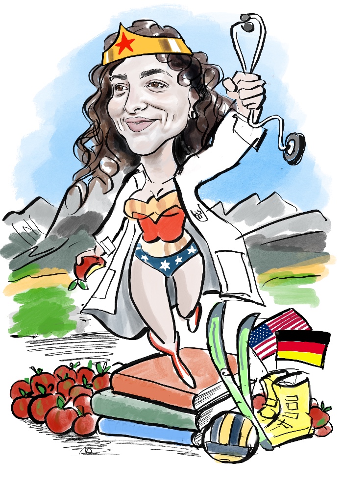 Caricatura di laurea medicina - www.latuacaricatura.it