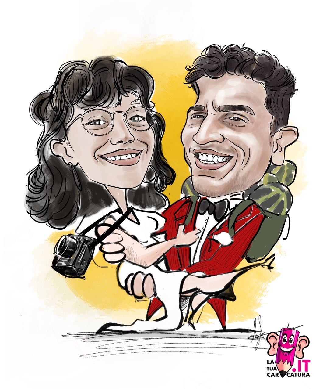 Caricature sposi online - www.latuacaricatura.it