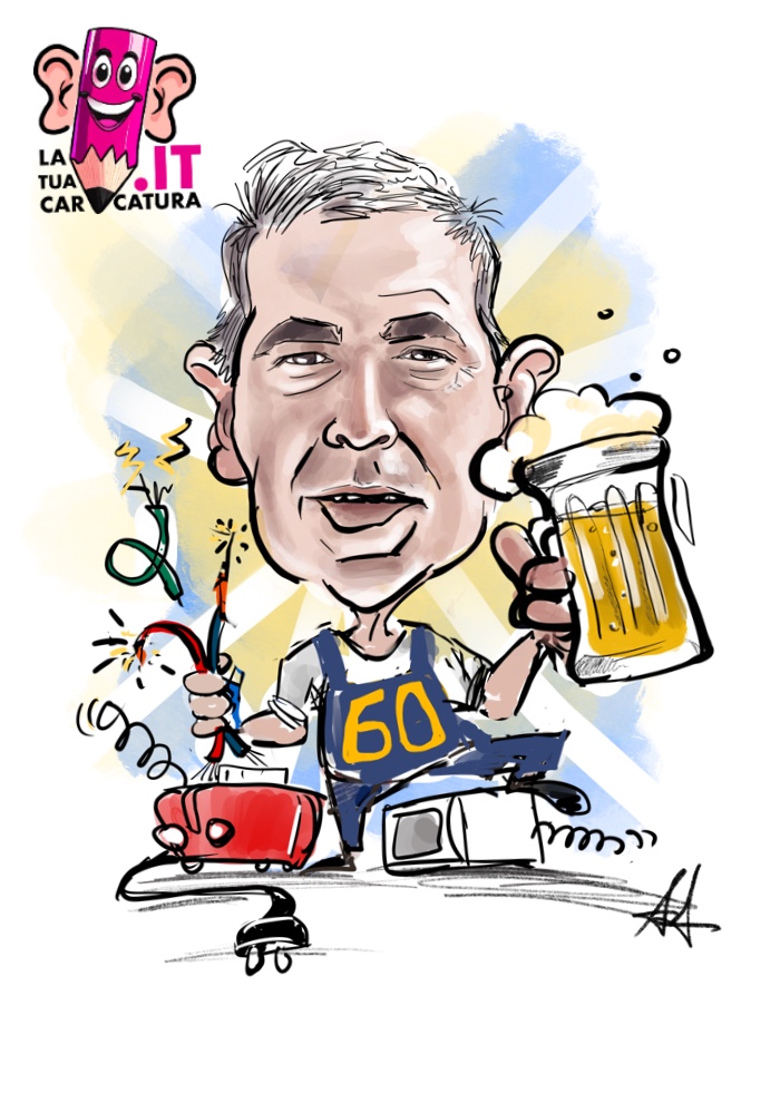 caricature di compleanno disegnate a mano - wwwlatuacaricatura.it
